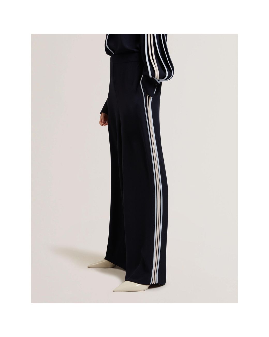 Ted Baker Blue Wide Leg Trousers