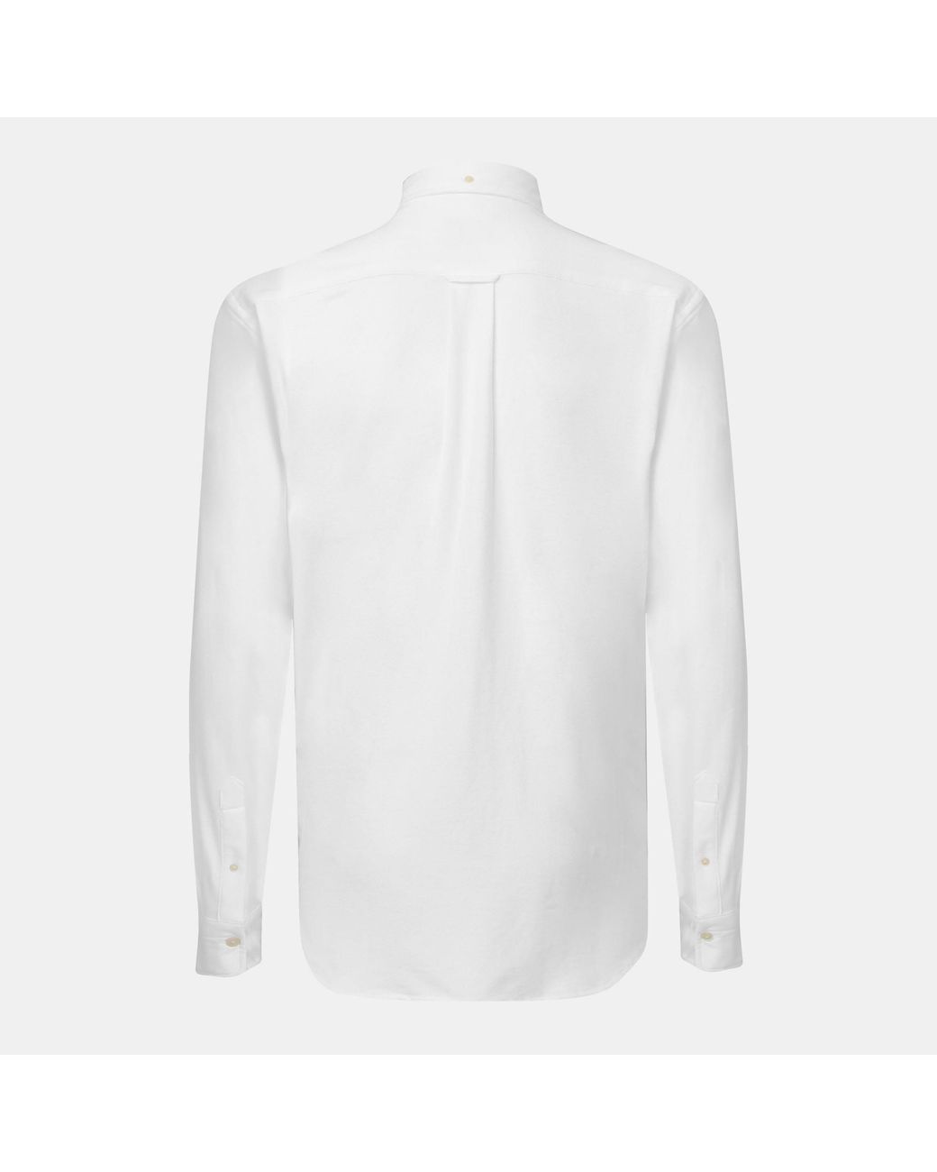 Gant White Regular-Fit Jersey Pique Shirt for men