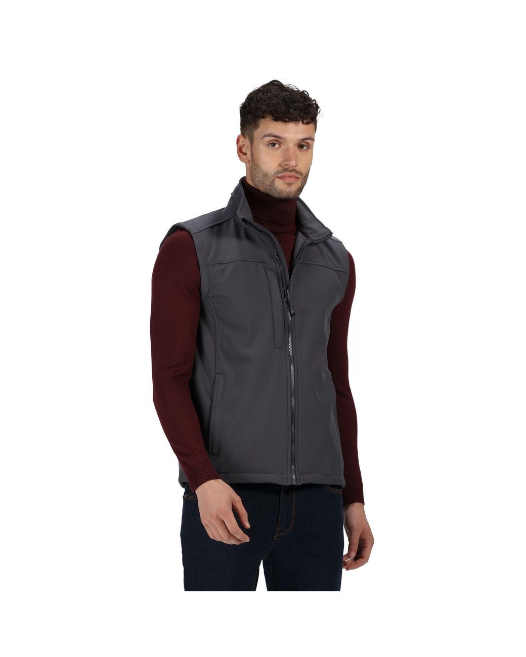 Regatta Blue Flux Softshell Gilet for men