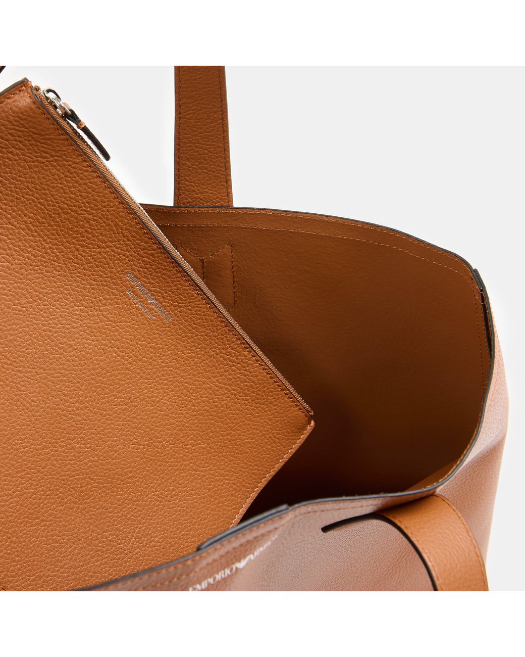 Emporio Armani Brown Tote Bags