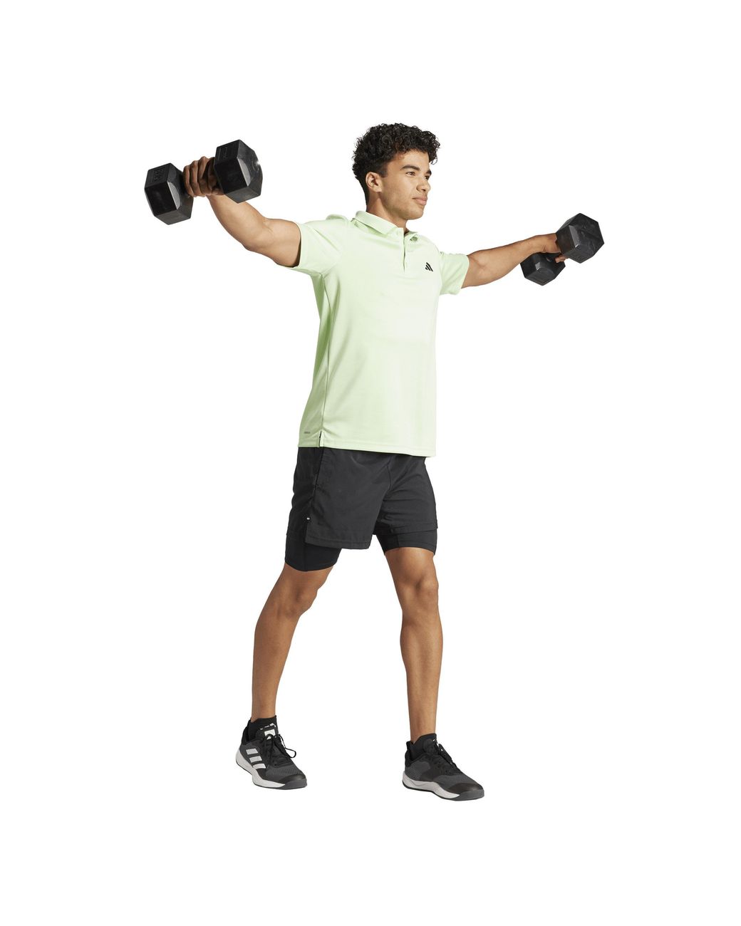Adidas Blue Gym+ Woven Tracksuit Shorts for men