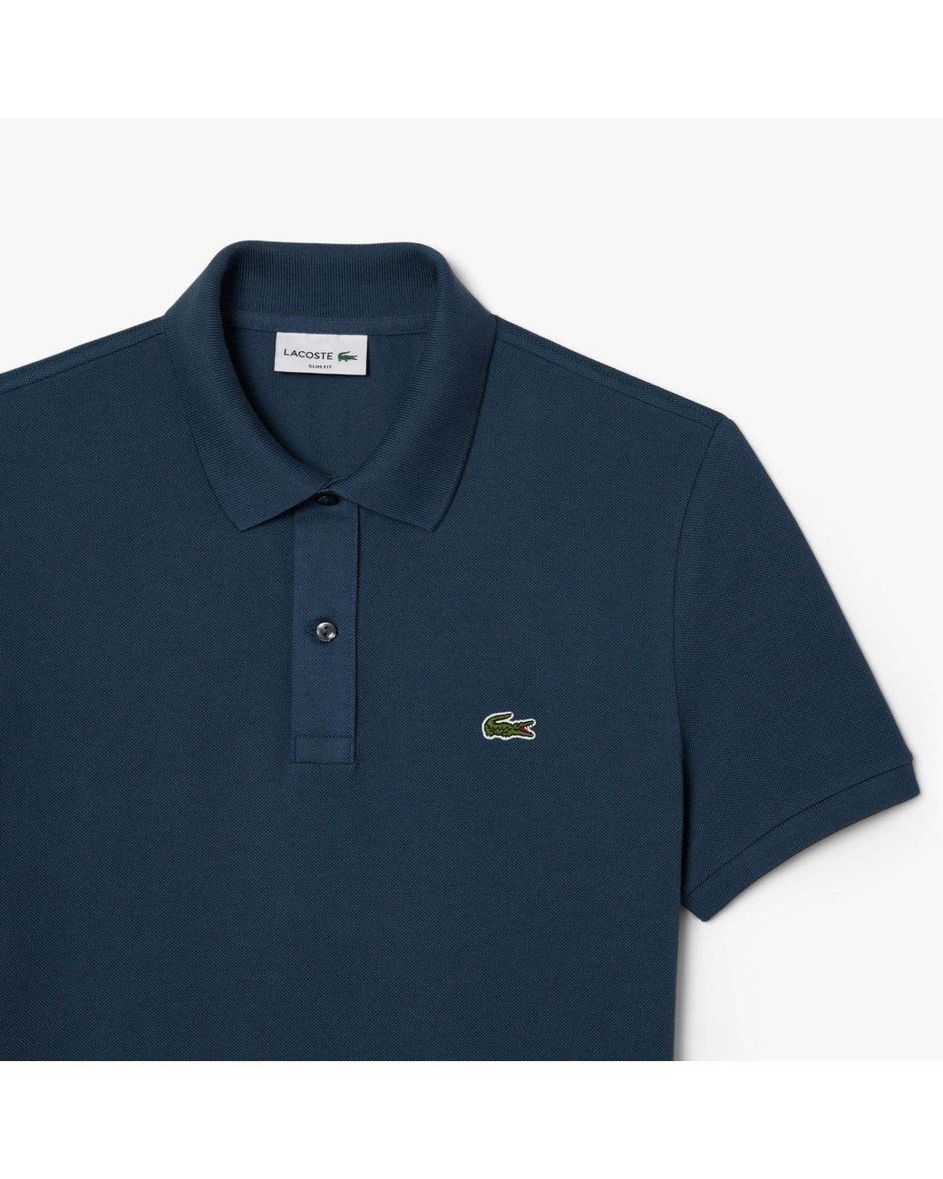 Lacoste Blue Slim-Fit.12.12 Pique Polo Shirt for men