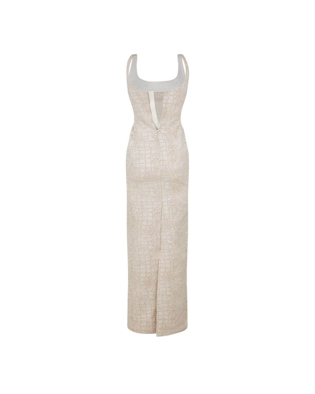 Jacquemus Metallic Croc Maxi Dress