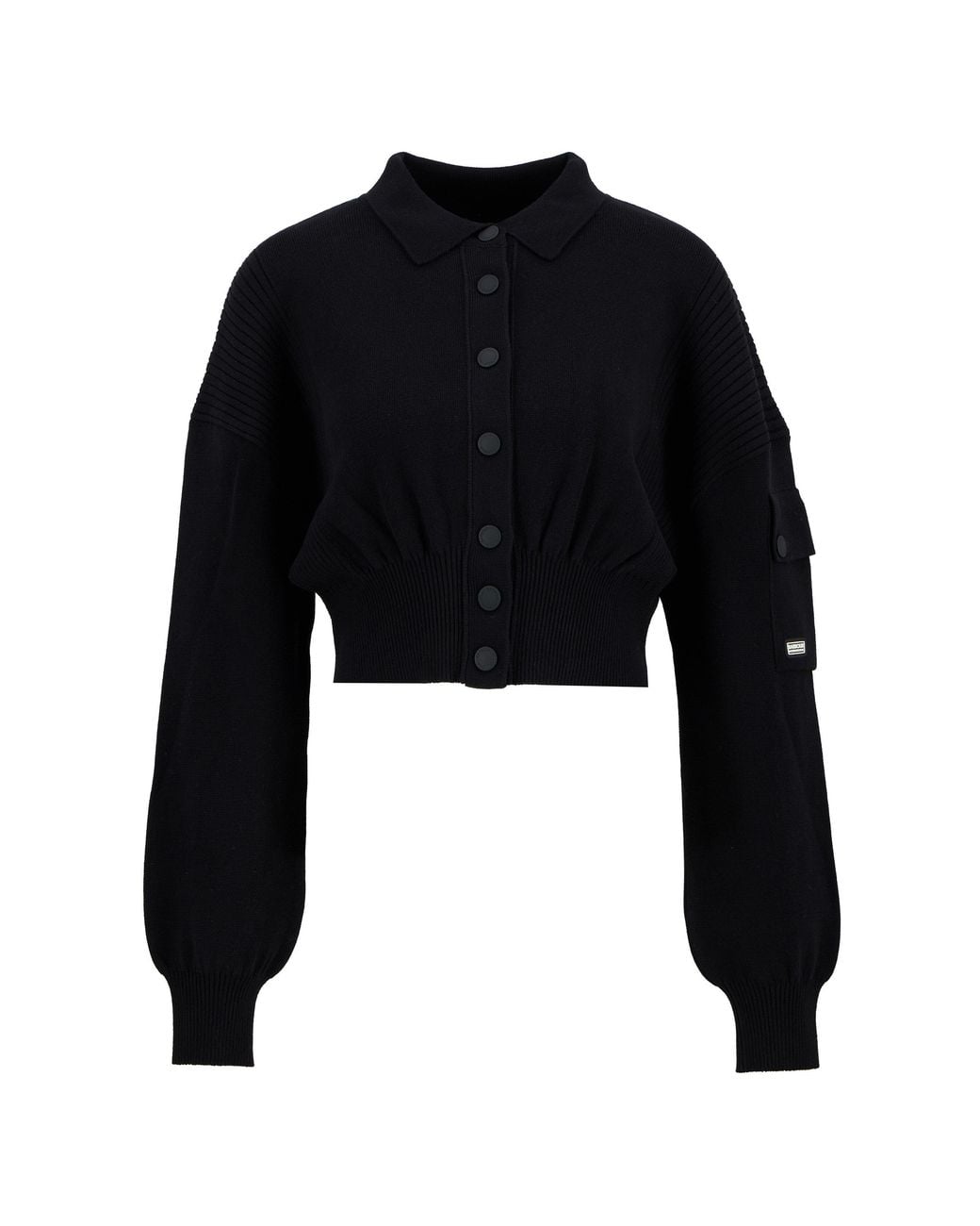 Barbour Black Gigi Knitted Bomber