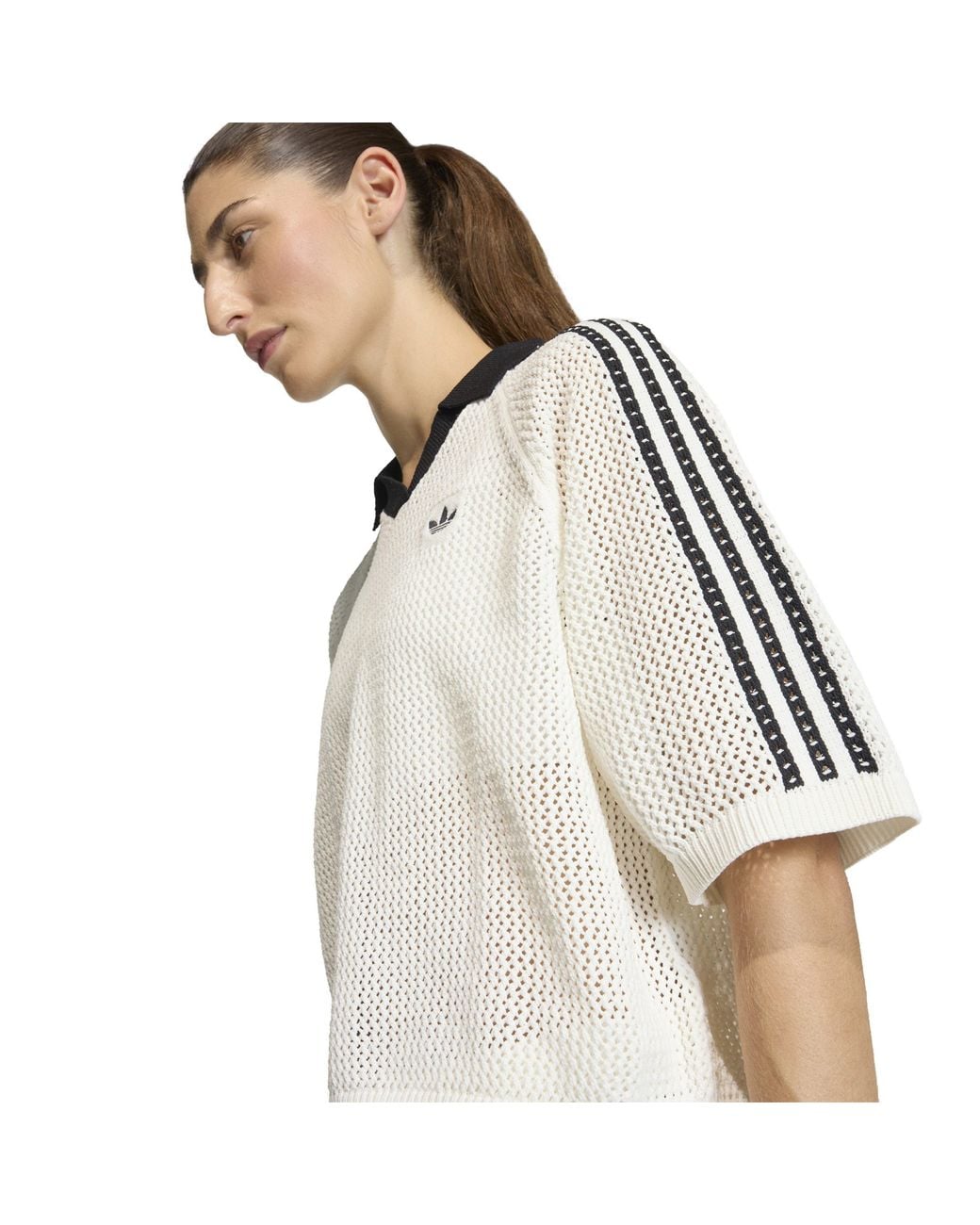 Adidas Originals White Short Sleeve Polo Shirt