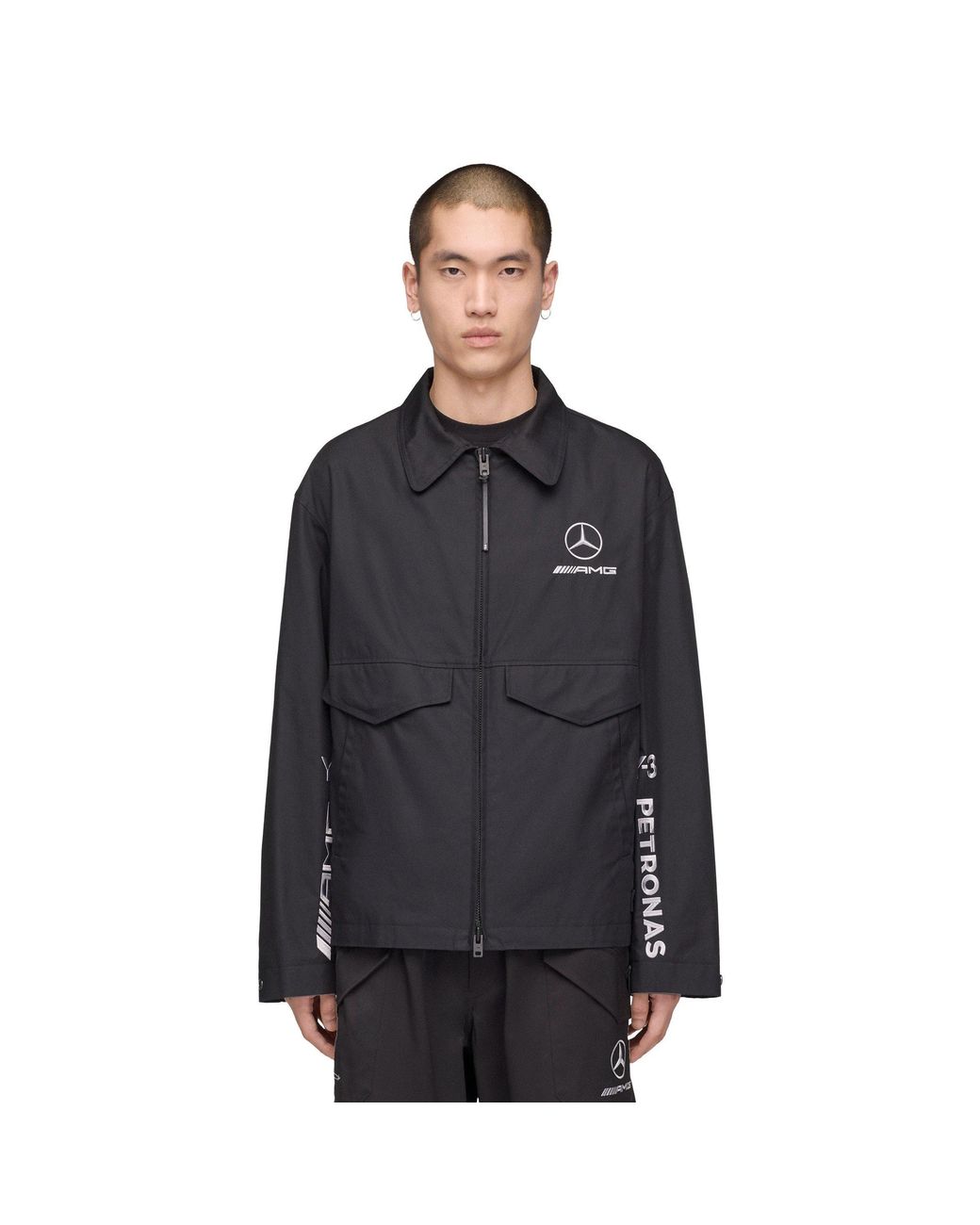 Y-3 Black Mercedes Wolf Jacket for men