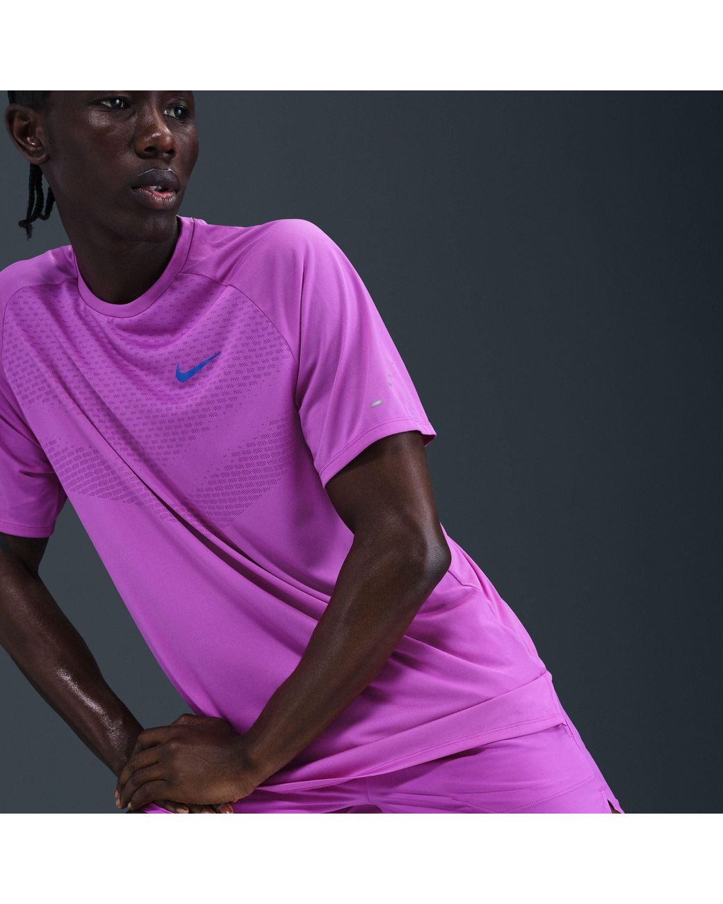 Nike Purple Dri Fit 5 Brief Lined Running Shorts for men
