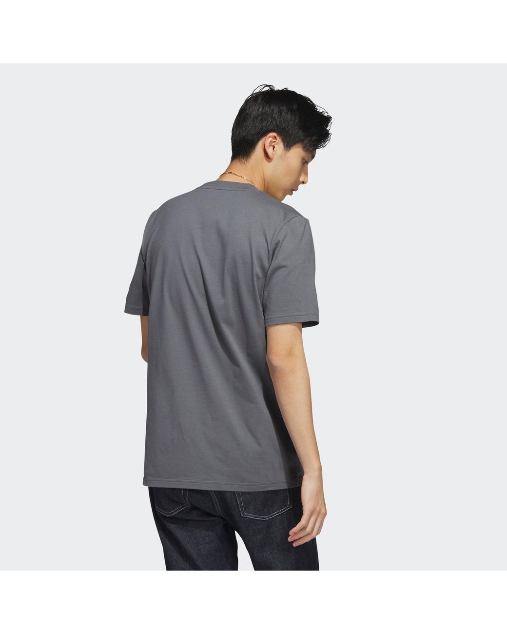 Adidas Gray City Escape Graphic T-Shirt for men
