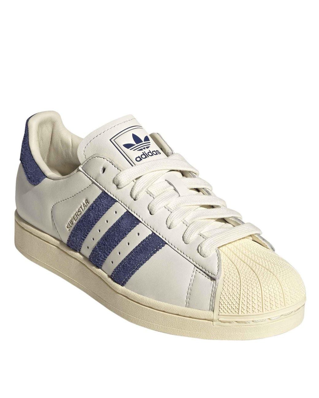Adidas Originals Blue Superstar Ii Leather Low-Top Trainers