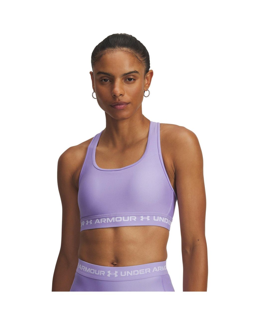 Under Armour Purple Crossbodyack Medium Impact Sports Bra