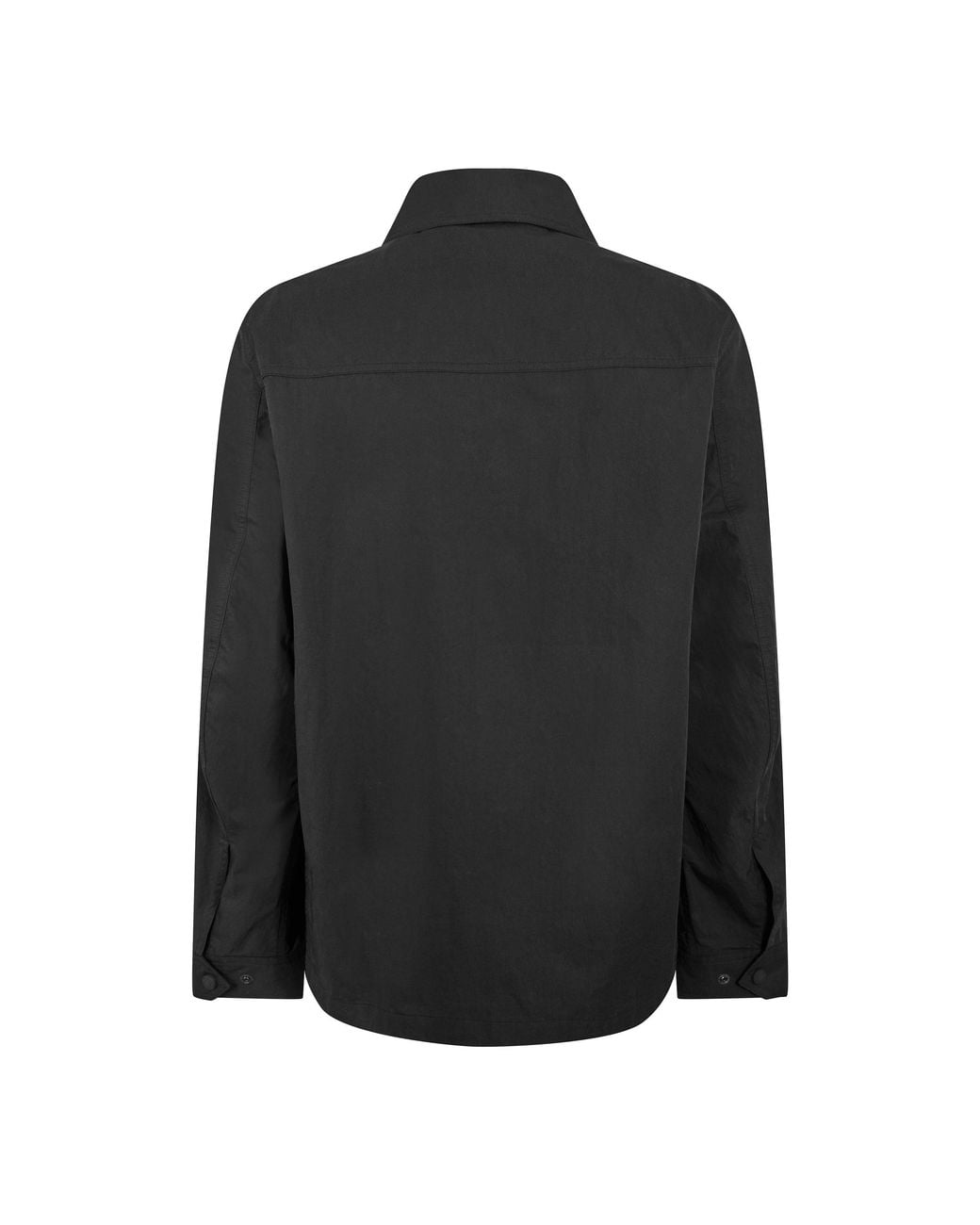 Belstaff Black Stride Zip Collar Long Sleeve Overshirt for men