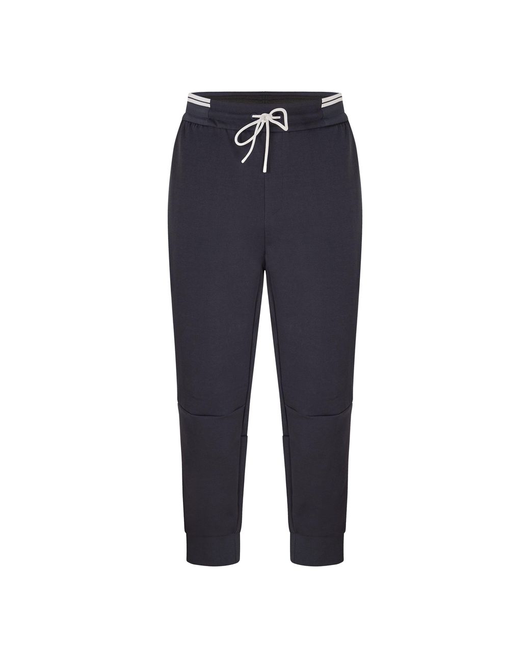 Boss Blue Soft Cotton-Blend Jogging Bottoms for men