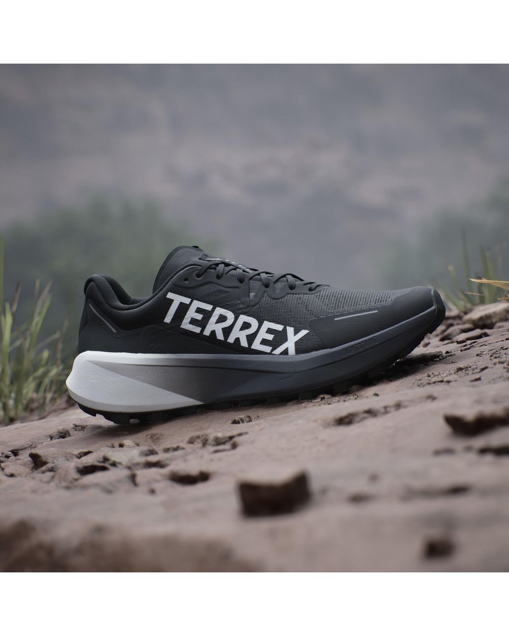 Adidas Black Terrex Agravic 3 Trail Running Shoes for men