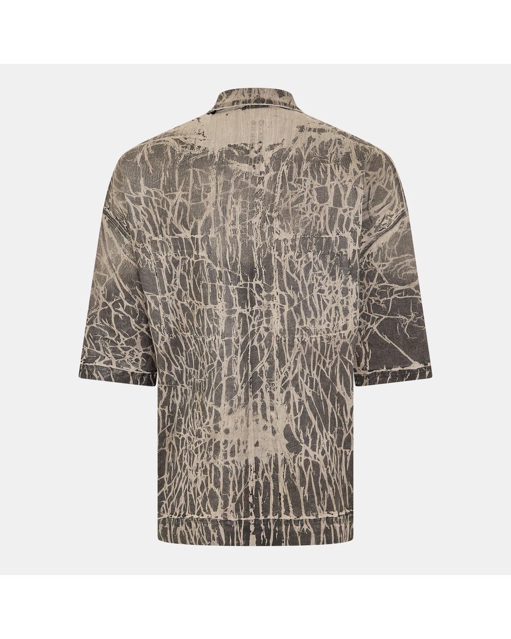 Rick Owens Brown Tommy Short Sleeve Plain Shirt for men