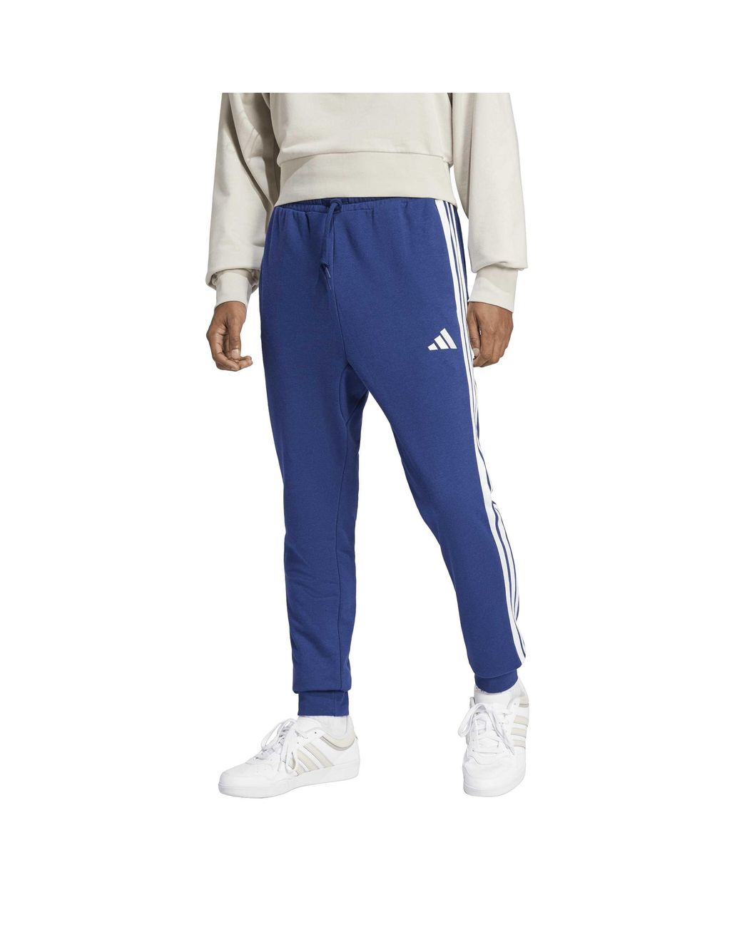 Adidas Blue Jersey Joggers for men
