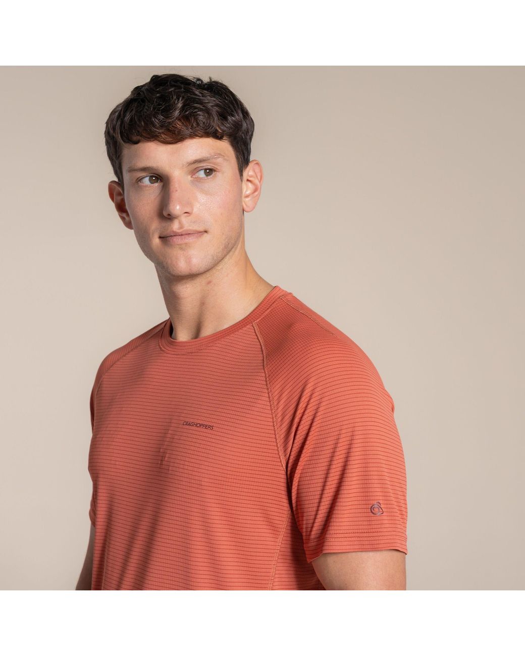 Craghoppers Red Nosilife Solar Shield+ Short-Sleeved T-Shirt for men