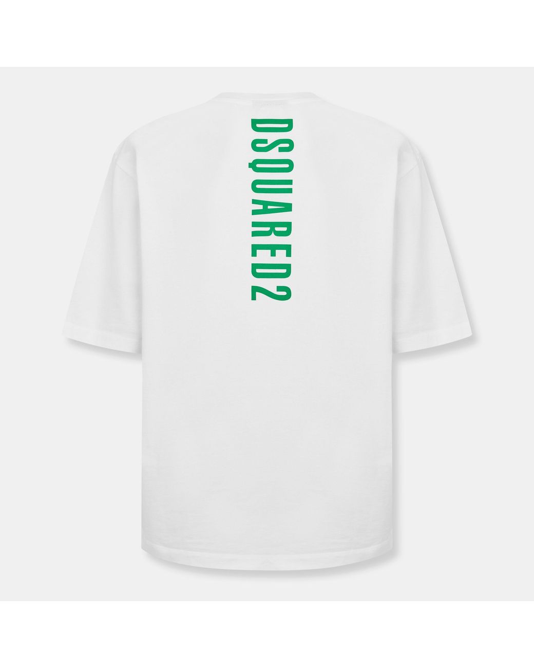 DSquared² White Dsq Bk Logo Oversized T-Shirt for men