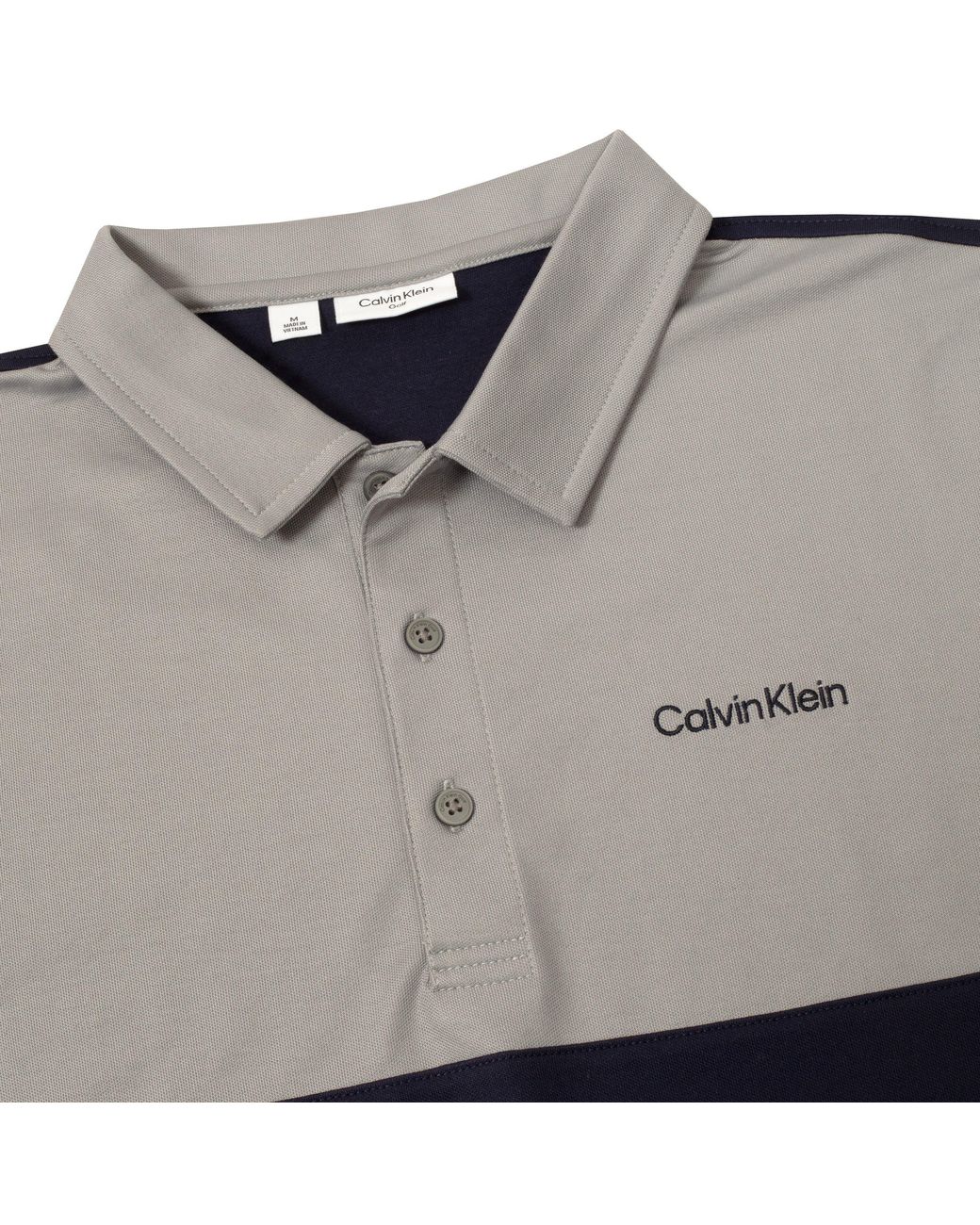 Calvin Klein Blue Jc Block Short Sleeve Performance Polo Shirt for men