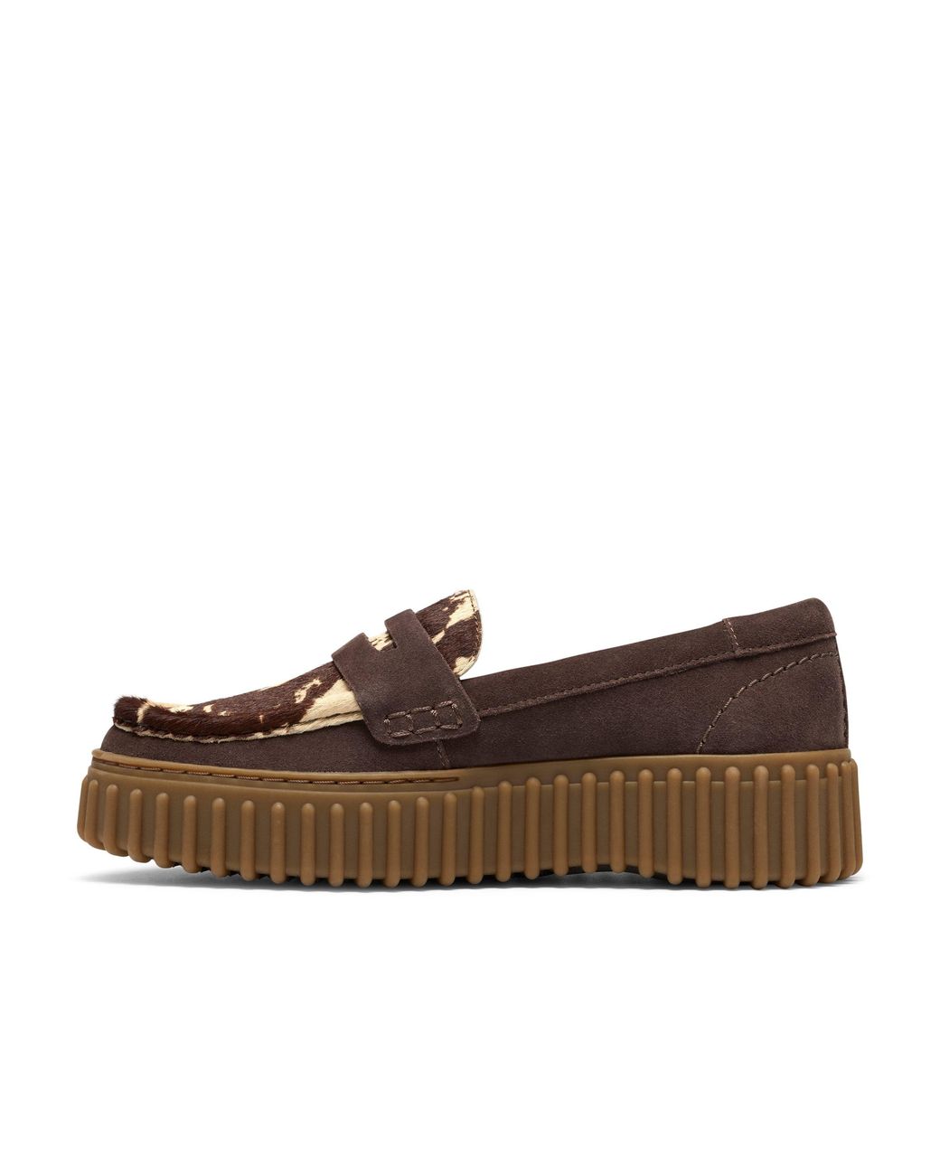 Clarks Brown Torhill Penny Leather Loafers