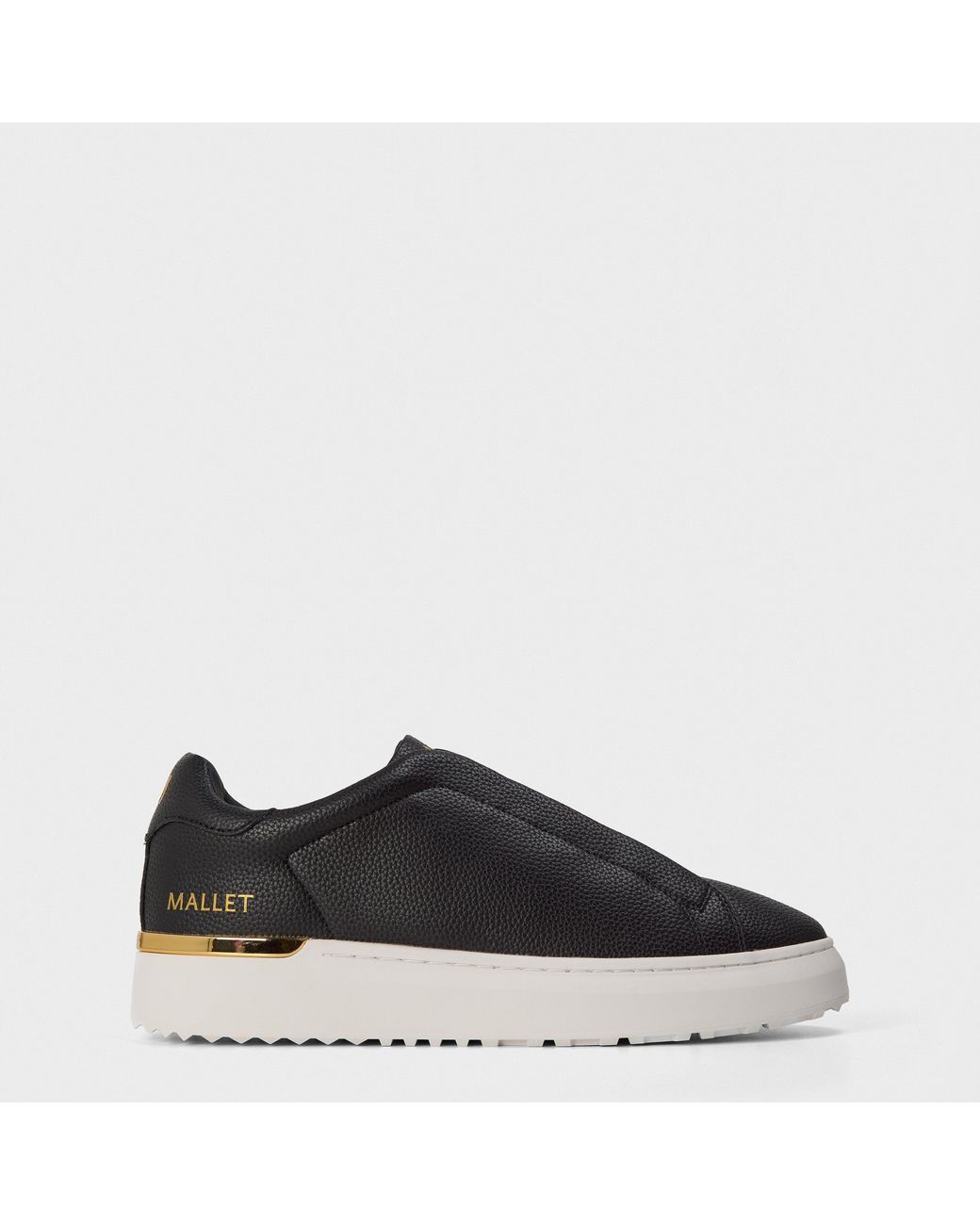 Mallet Black Grftr Elast Trainers for men