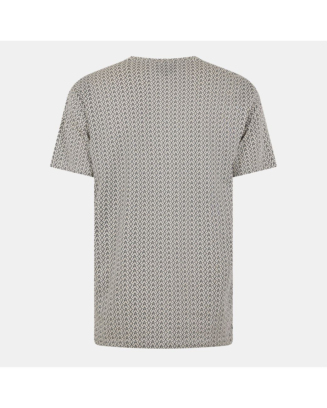 ARMANI EXCHANGE Gray Ax All Over Print T-Shirt for men
