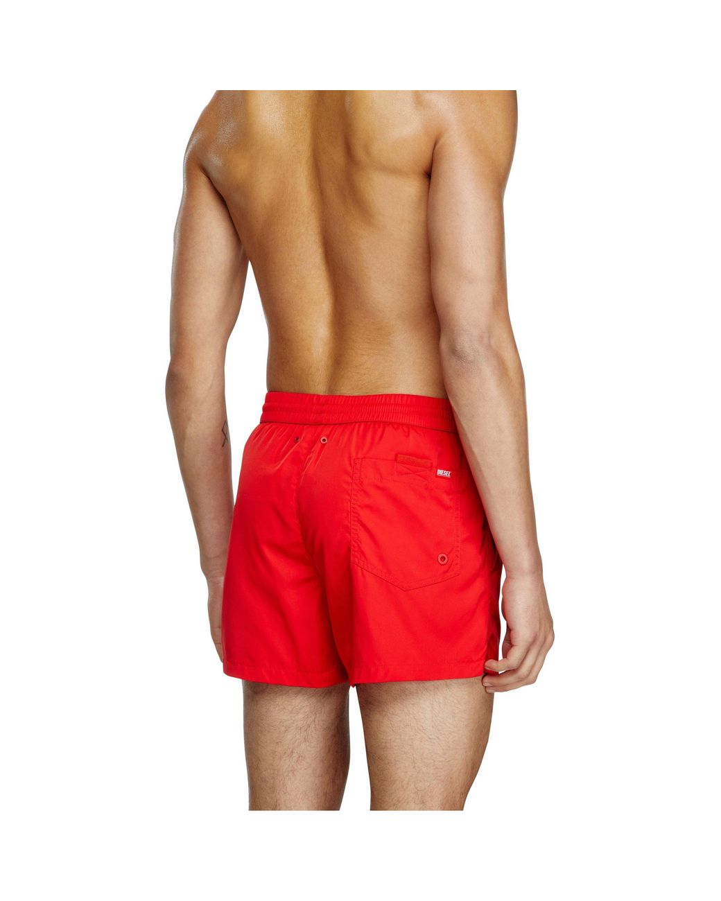 DIESEL Red Mario Quick-Drying Swim Shorts