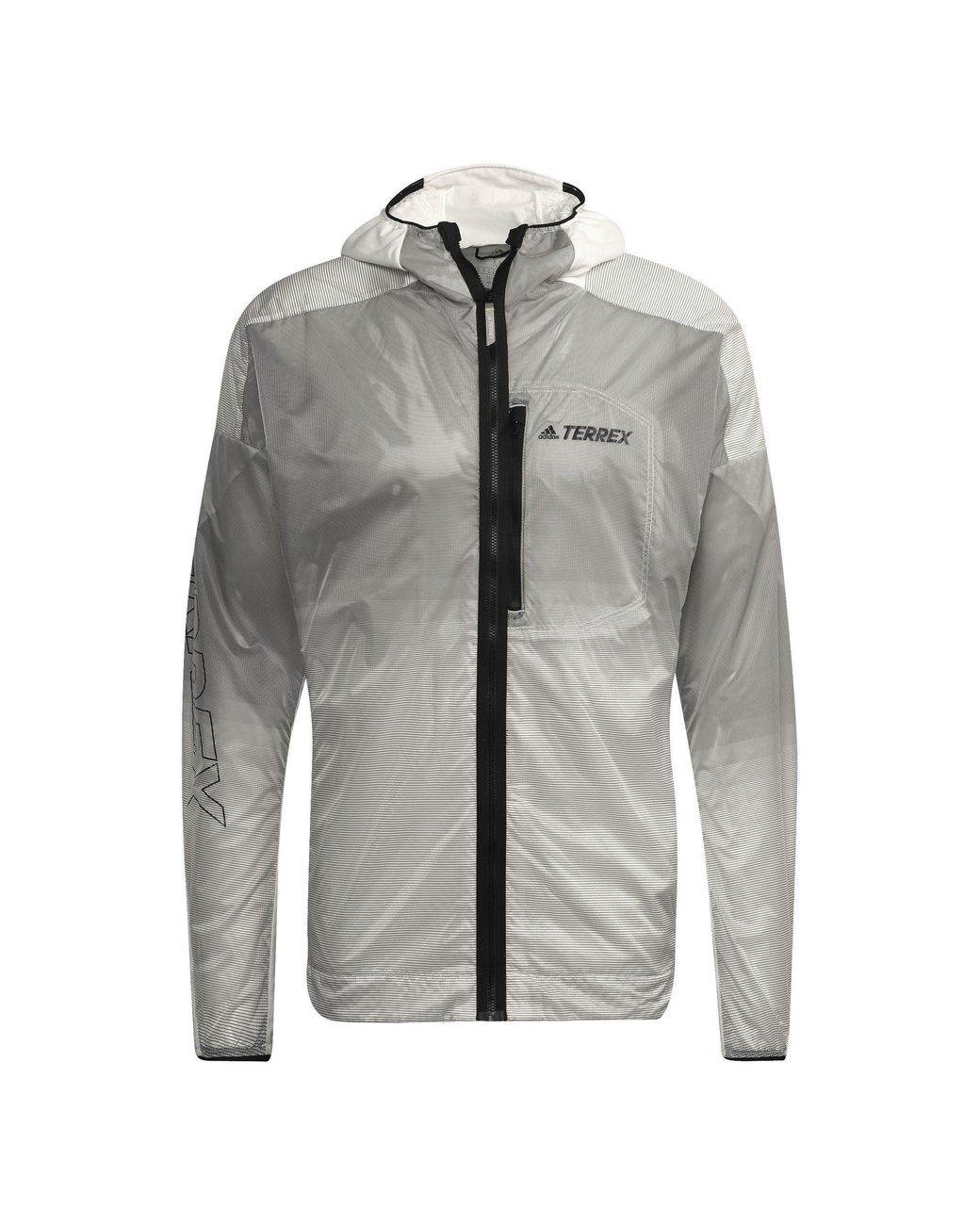 Adidas Gray Moisture-Wicking Performance Training Jacket for men