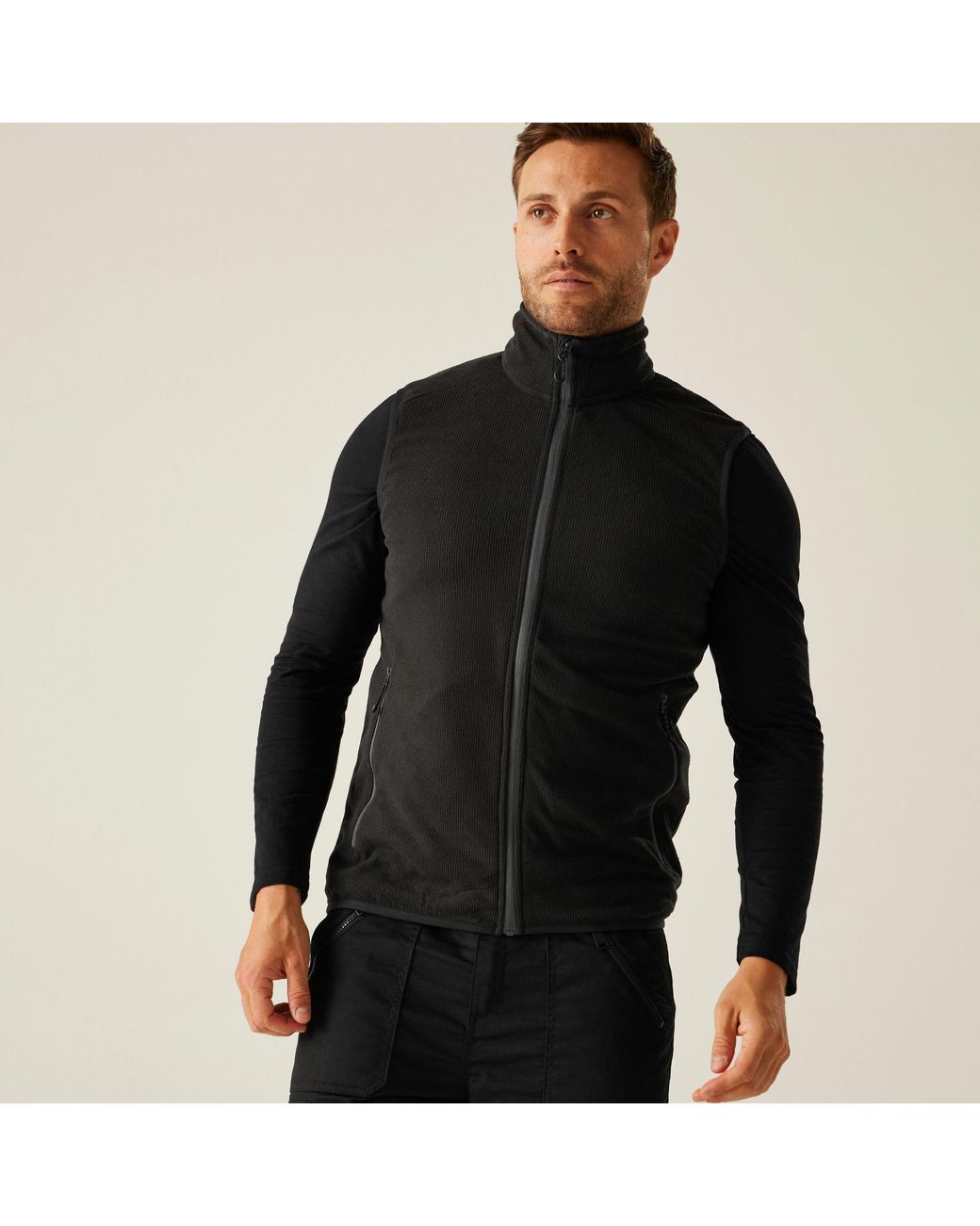 Regatta Black Navigate Fleece Bodywarmer for men