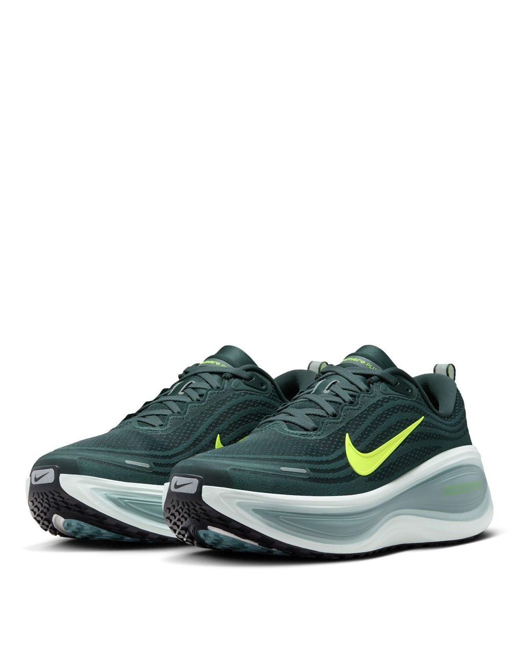 Nike Green Vomero Plus Road Running Shoes for men