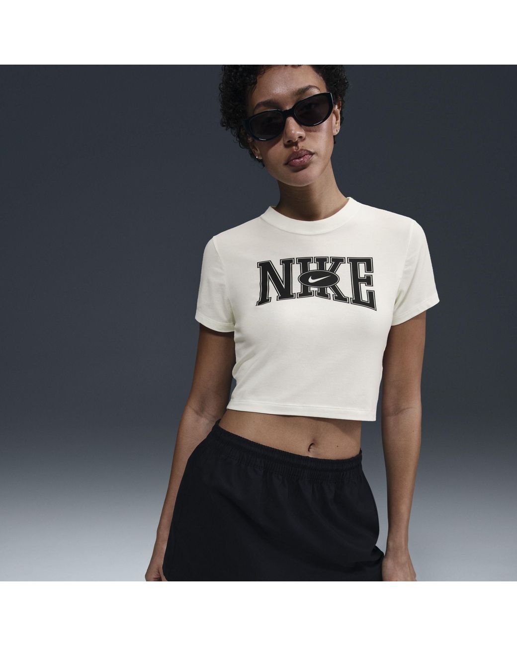 Nike Blue Crop Tee