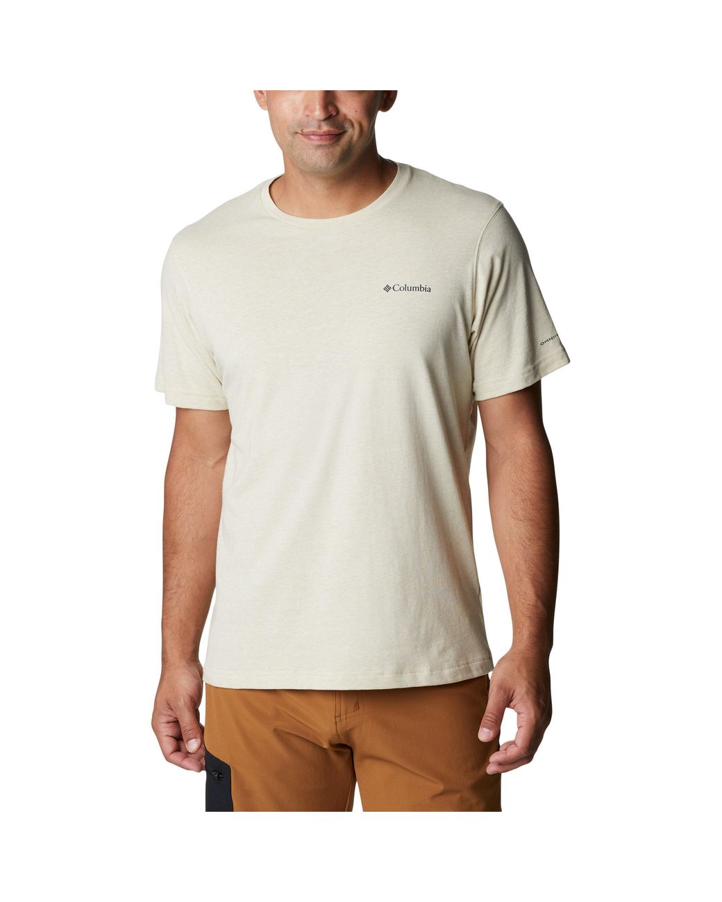 Columbia White Short Sleeve Performance T-Shirt for men