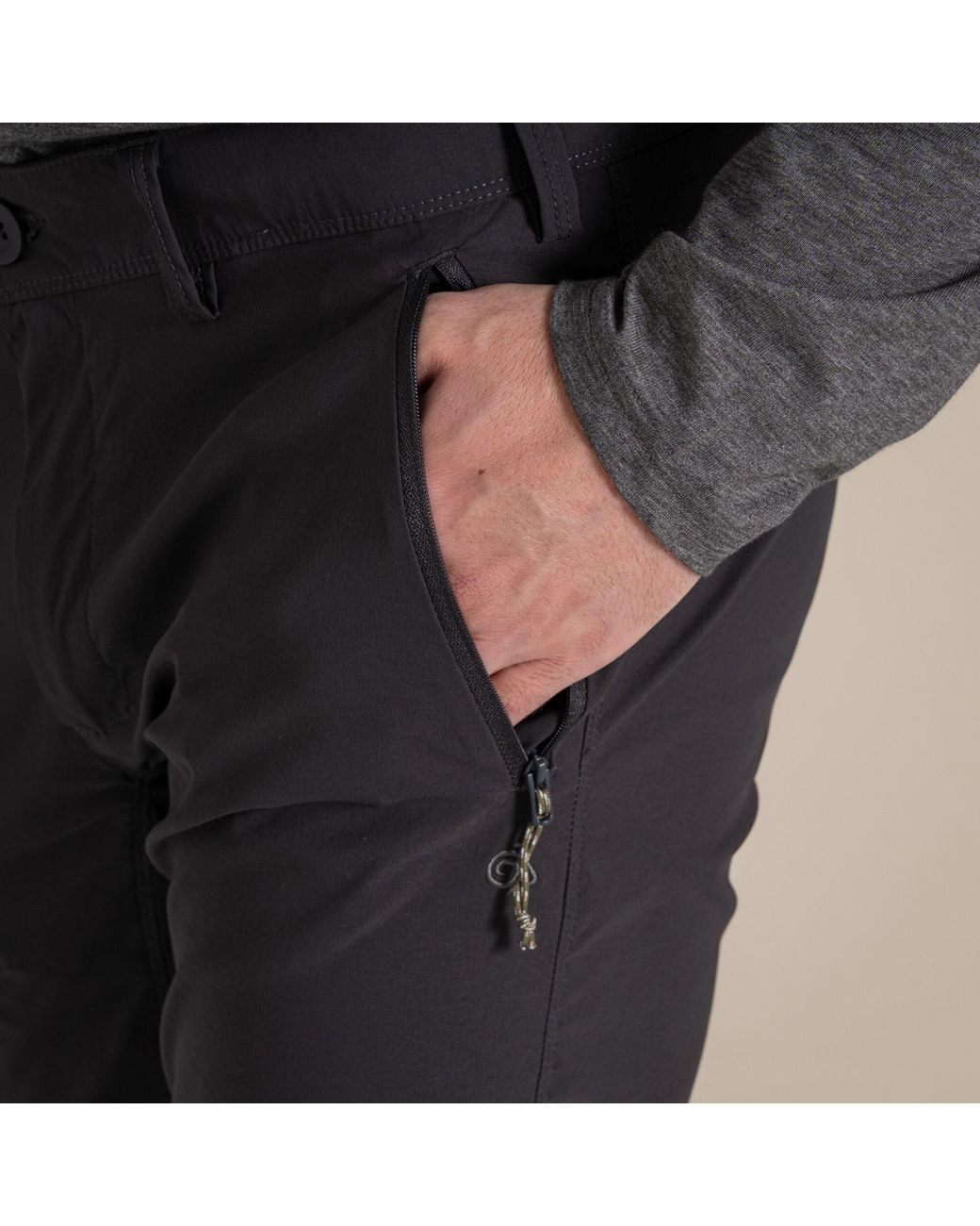 Craghoppers Black Nosilife Pro Iii Insect-Repellent Travel Trousers for men
