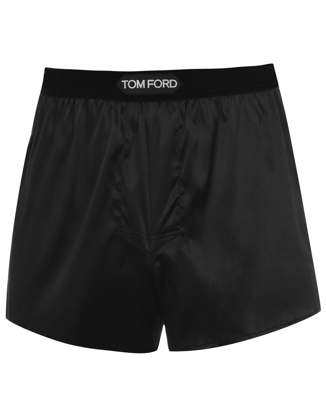 Tom Ford Black Logo Silk Boxers for men