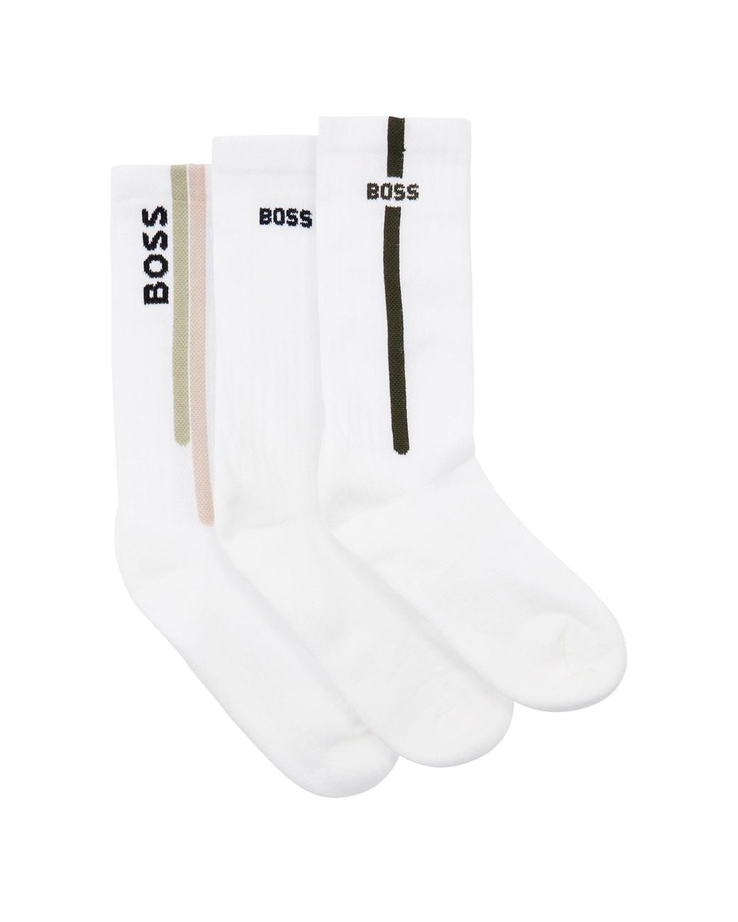 HUGO White Boss 3P Qs Rib Line Cc for men