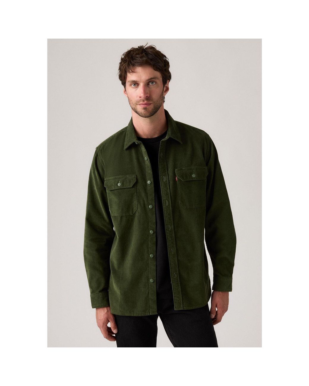 Levi's Green Jackson Worker Long Sleeve Denim Shirt for men