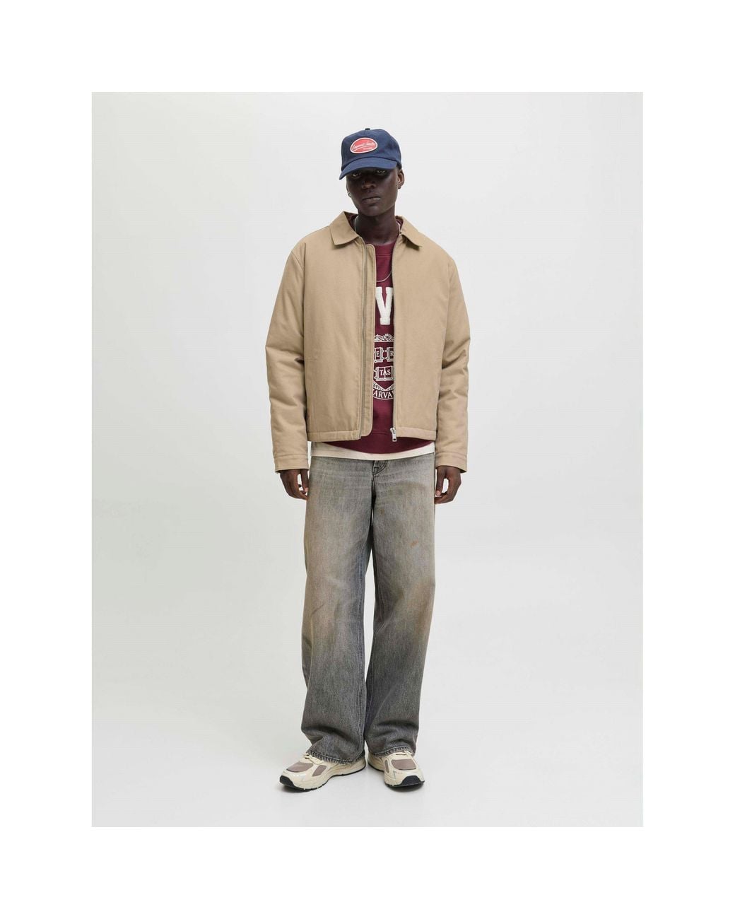 Jack & Jones Natural Dover Worker Jacket for men