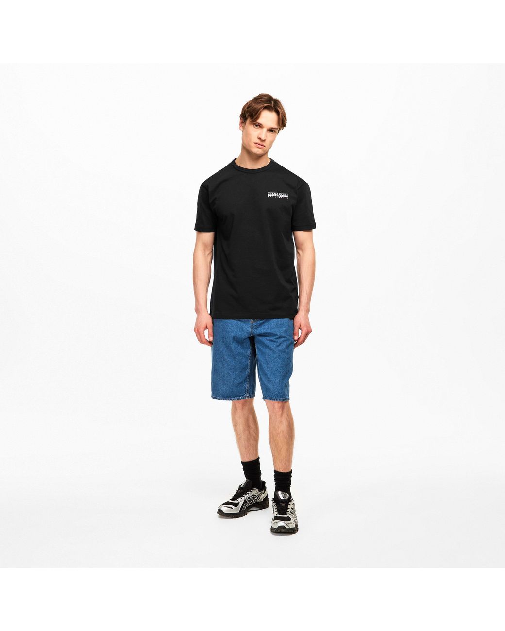 Napapijri Blue Graphic T-Shirt for men