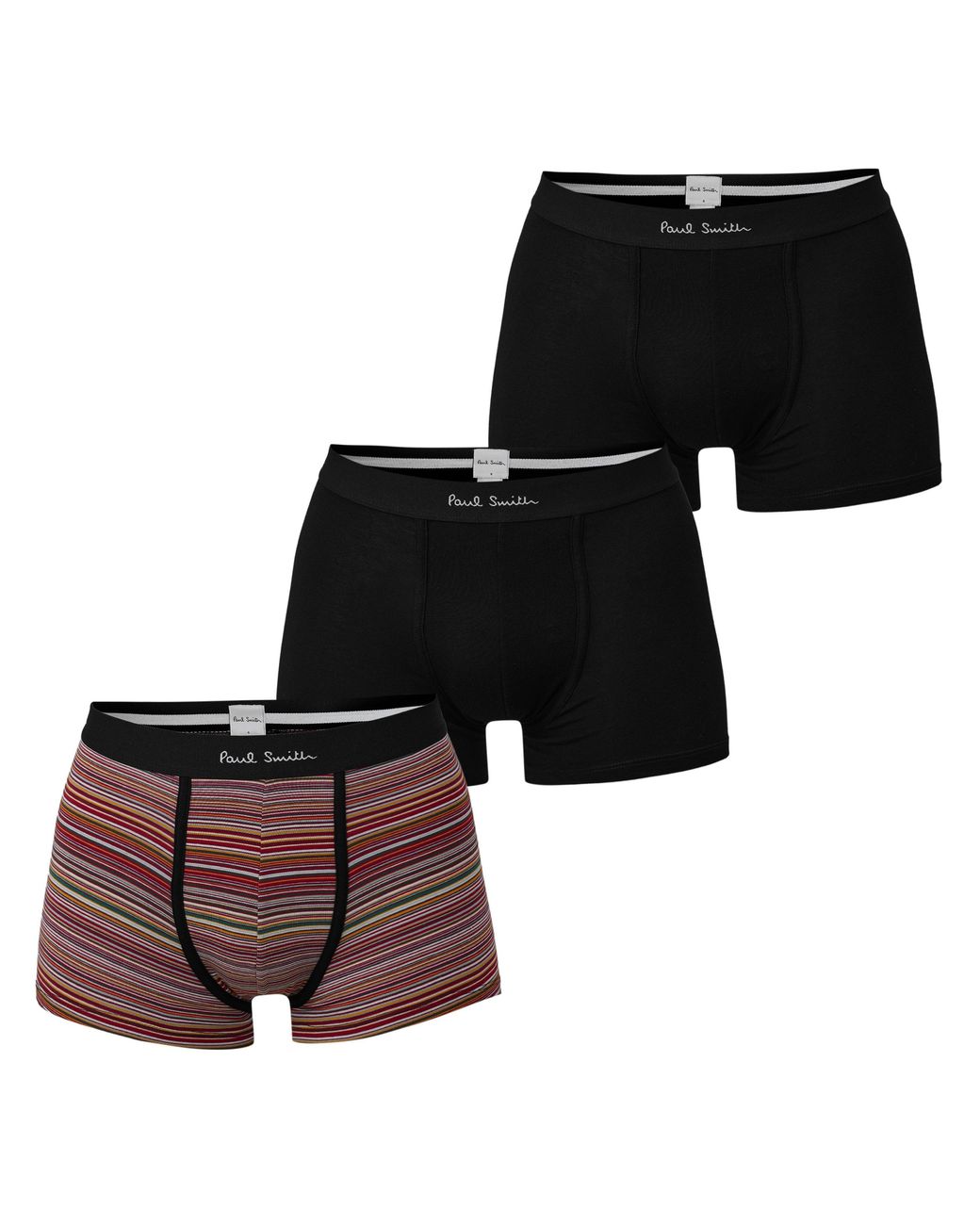 Paul Smith Black 3-Pack Boxer Briefs for men