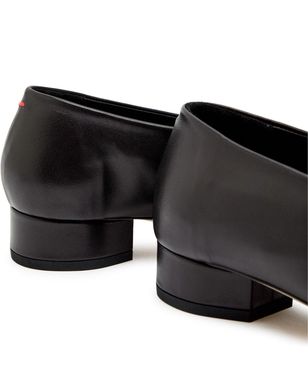 Aeyde Black Delia Nappa Leather Ballet Pumps