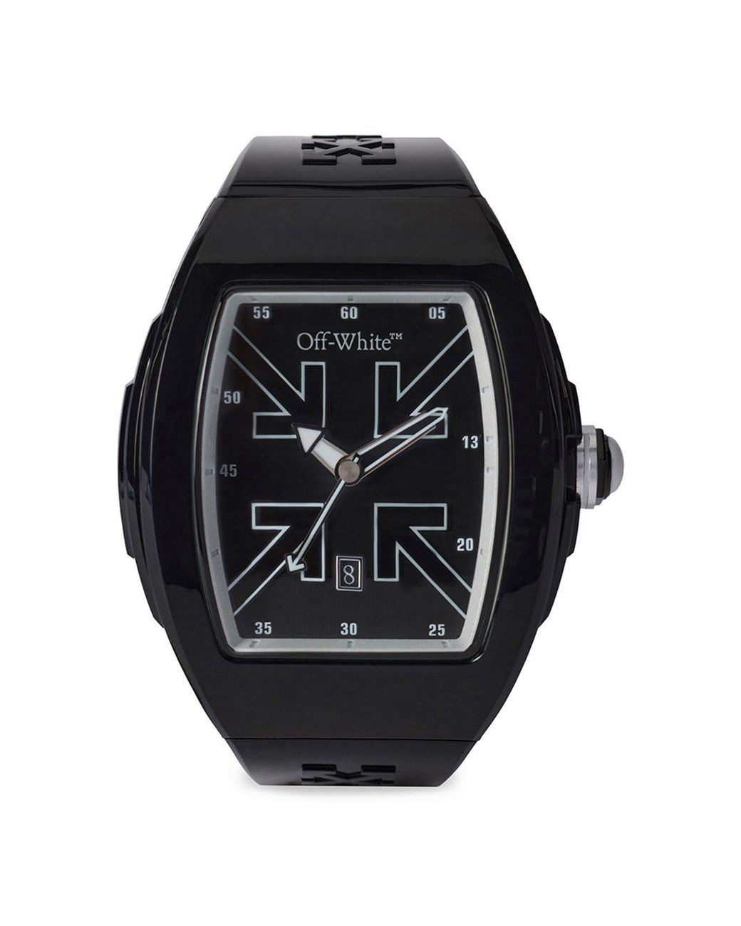 Off-White c/o Virgil Abloh Black Beat Analogue Quartz Watch for men