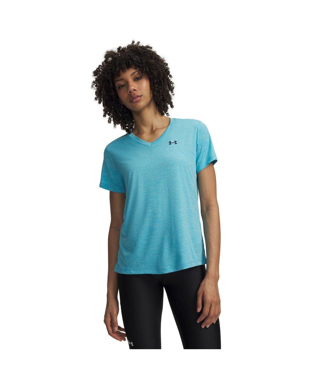 Under Armour Blue Tech Twist V-Neck Short Sleeve