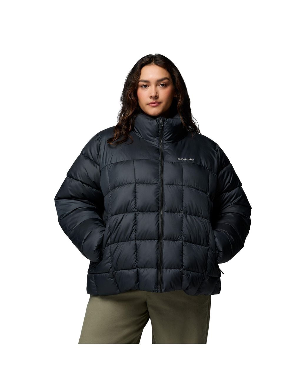 Columbia Black Puffect Water-Resistant Short Puffer Jacket