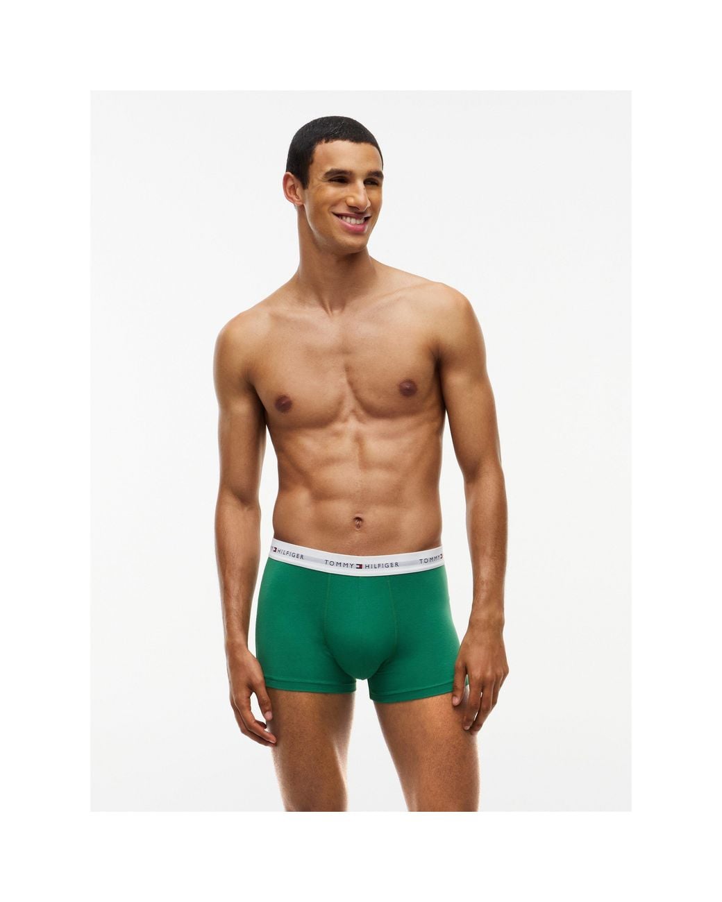 Tommy Hilfiger Black 3-Pack Logo Waistband Trunks for men