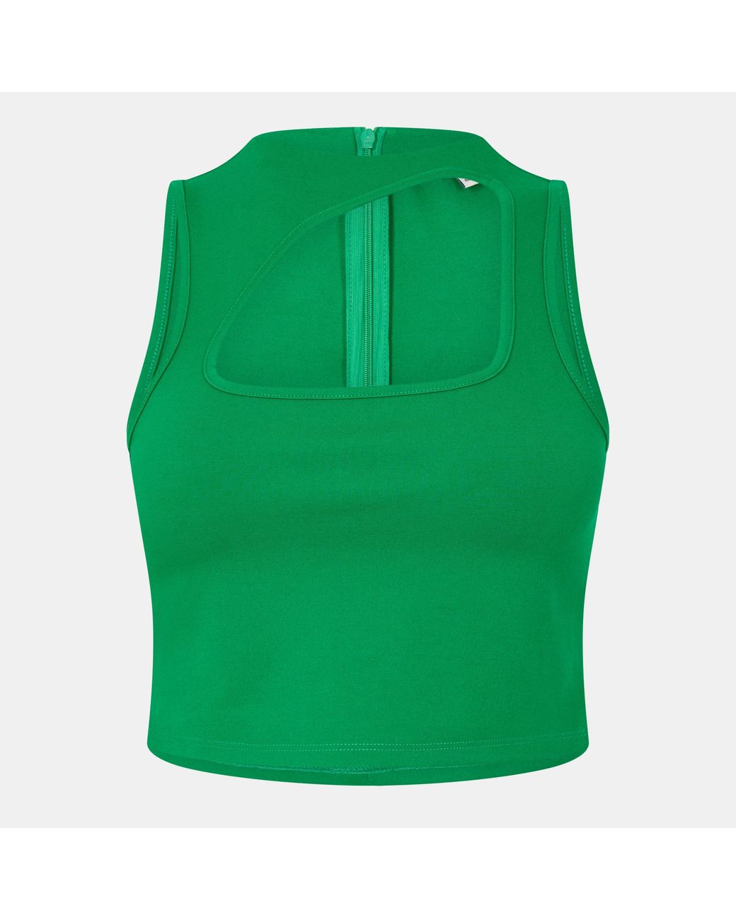 Jack Wills Green Ponte High Neck Top