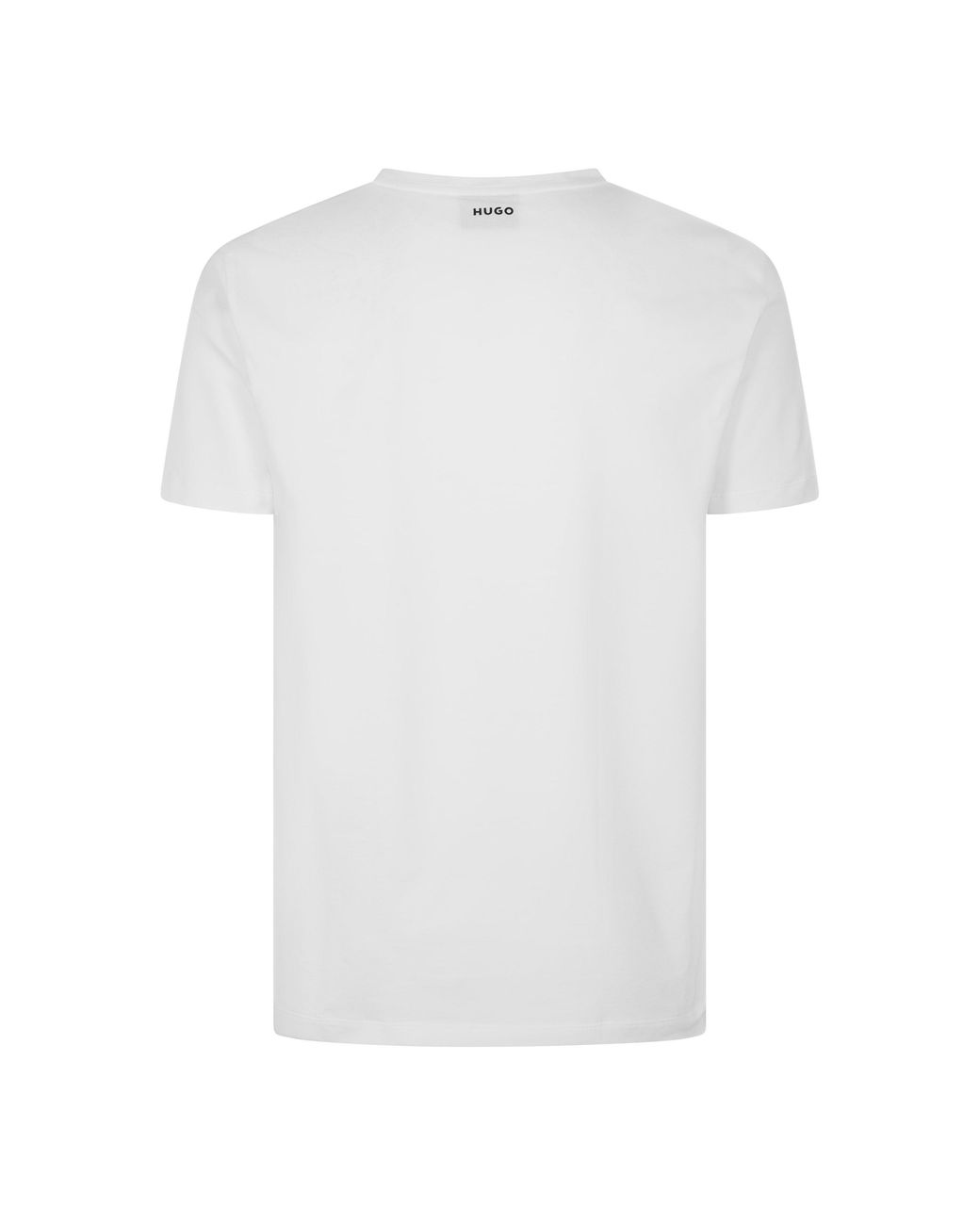 HUGO White Short Sleeve V Neck T Shirt for men