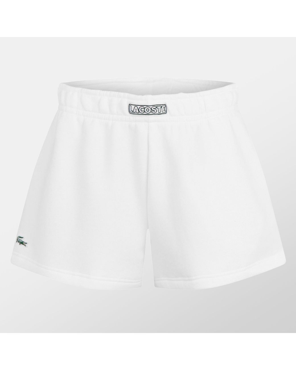 Lacoste White Fleece Shorts