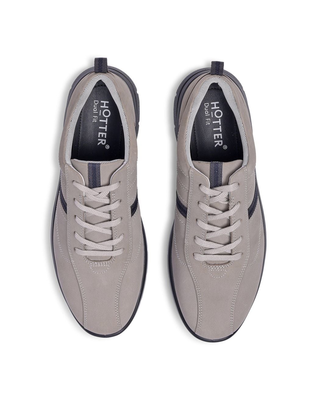 Hotter Gray Division Dual Fit Trainers for men