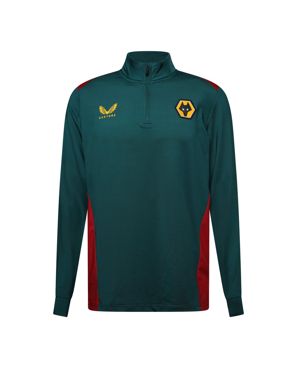 Castore Green 1/4 Zip Fleece for men