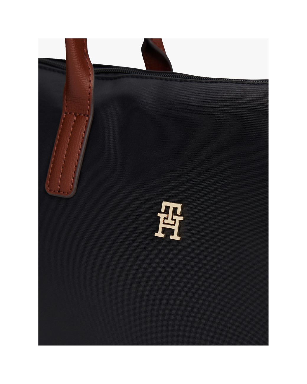 Tommy Hilfiger Black Popette Tote Bags
