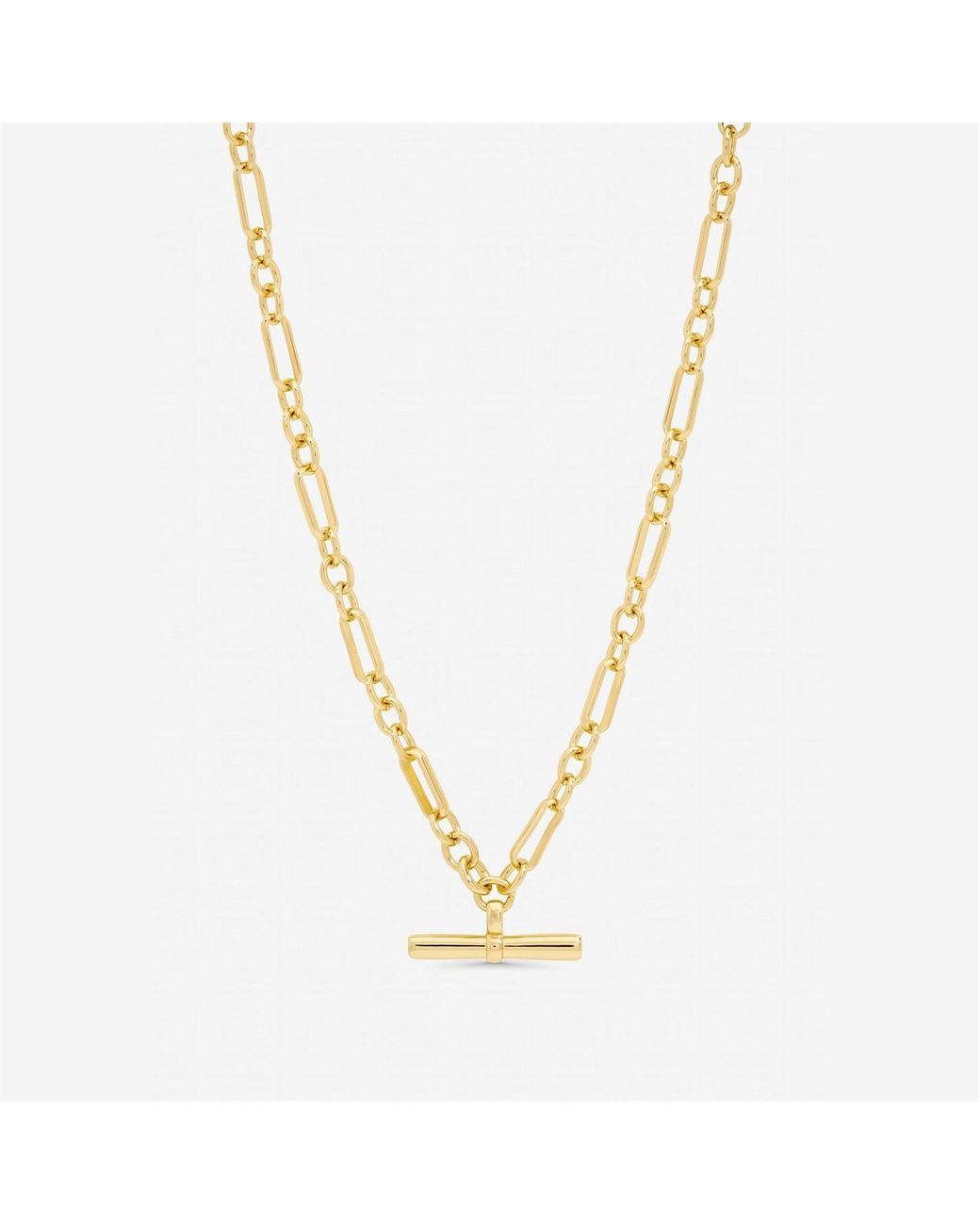 Jon Richard Metallic Plated Luxe T-Bar Necklace